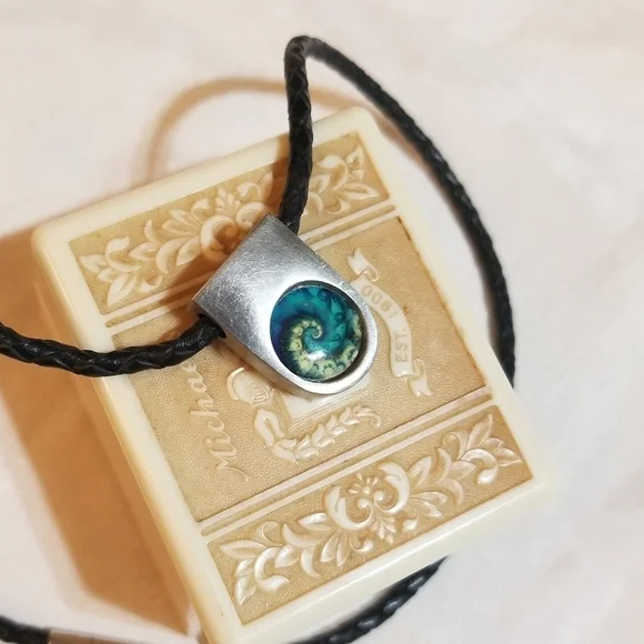 Vintage Allegria Designs Australia Art Glass Necklace - Picture 4 of 5